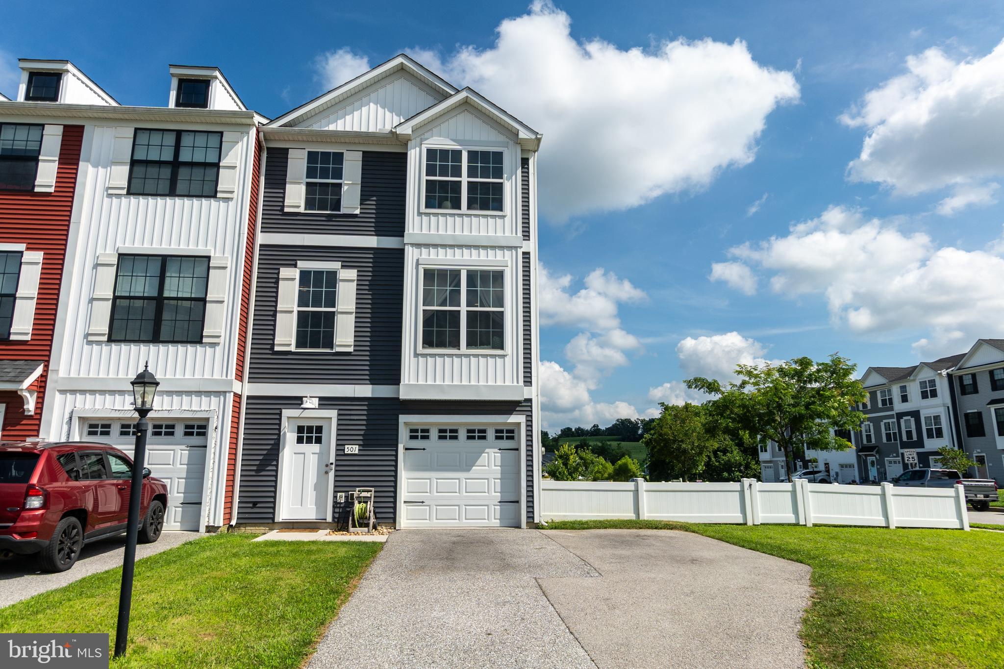Discover the perfect blend of comfort and convenience in this stunning end-of-row townhouse located in the desirable Brookside Townhomes community. Built in 2017, this single owner residence boasts a modern Craftsman and Traditional architectural style, ensuring both aesthetic appeal and functionality. The owners selected many builder upgrades when designing this home. Nestled on a corner lot, this property offers a unique advantage with its fenced, level yard that adjoins open space and backs onto a serene common area. Inside find a well-appointed interior featuring luxurious vinyl plank flooring on the first floor, powder room and a finished bonus room perfect for an office or playroom. The home is in excellent condition, ready for you to move in and make it your own. The upper floor laundry adds convenience to your daily routine, making chores a breeze. Parking is a dream with an attached garage that includes a garage door opener, along with additional driveway space and off-street parking options. Located in a vibrant community, this townhouse is perfectly positioned to offer both commutability and accessibility. Enjoy the benefits of South Western schools, nearby amenities, parks, and recreational areas, all while being part of a welcoming neighborhood. Schedule your private tour today and envision the possibilities that await you in this exceptional Brookside Townhomes residence!