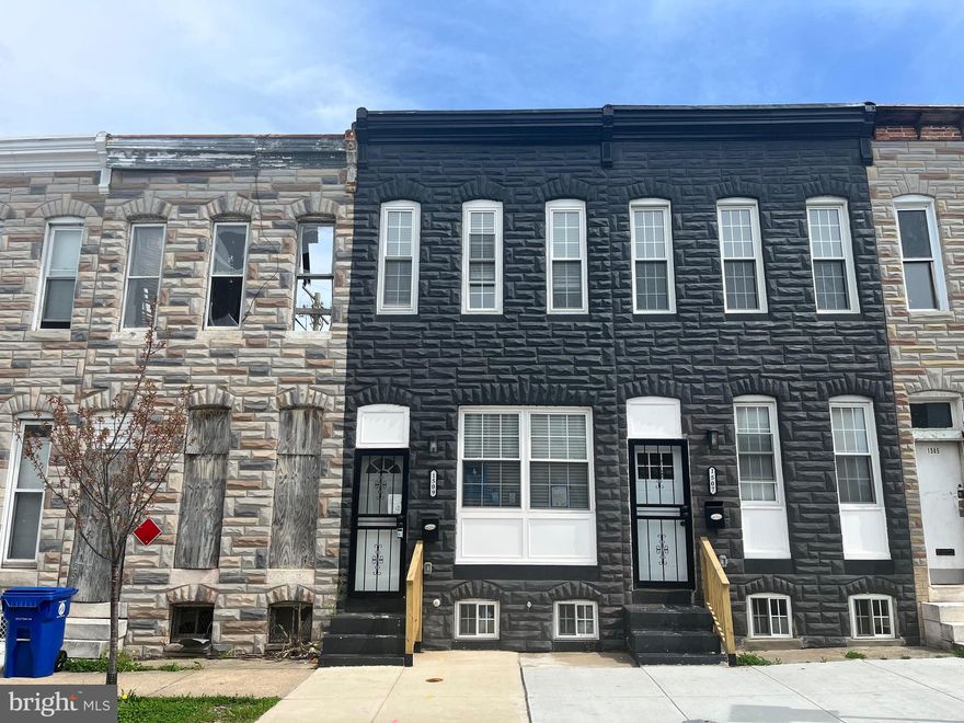 PRICE REDUCTION! Welcome to this beautifully renovated home in the heart of the North Patterson Park community! This move-in-ready property offers modern finishes and thoughtful design, perfect for comfortable city living.
Virtually every aspect of this home is new! Step inside to find gleaming hardwood floors throughout, an open-concept living space, and a stylish kitchen featuring all-new stainless steel appliances, granite countertops, and a subway tile backsplash. The first floor offers a versatile in-law suite with full bathroom or home office, providing flexibility for your needs.
Upstairs, you’ll find two more bedrooms and two full bathrooms, each boasting floor-to-ceiling tiled showers, tile flooring, and modern upgraded vanities. The enclosed back patio provides a private outdoor retreat—perfect for relaxing or entertaining.
Located just minutes from Patterson Park, local shops, and dining, this home is a must-see. Schedule your showing today!