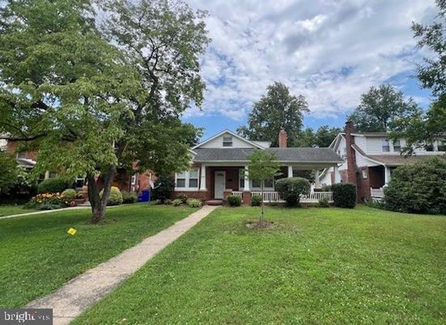 LOCATION, LOCATION, LOCATOIN! This charming 5 bedroom,  2 bath restored brick cape cod is minutes from historic downtown Frederick, sprawling Baker Park, Ft. Detrick and easy access to commuter routes. Hardwood floors on main. Livingroom with cozy fireplace, formal dining, updated kitchen,  3 bedrooms and 1 full bath on the mail level. Upstairs holds  2 bedrooms, a loft/study, and a second full bathroom.  Fantastic wrap around front porch and private rear yard.  1 car detached garage, unfinished basement for extra storage. 1 small pet case by case. $25 per month per animal pet rent.