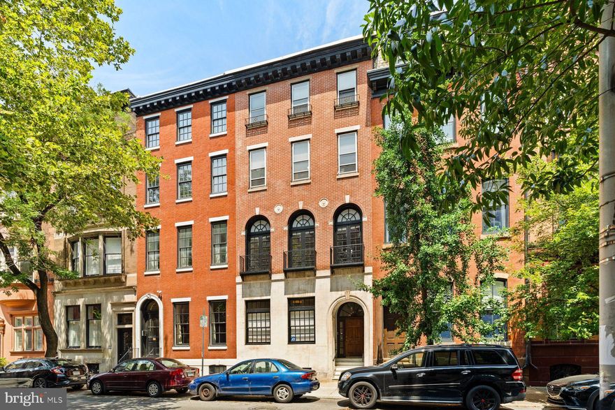 Welcome to a grand historic townhome, situated in the heart of Rittenhouse Square. Originally built in 1750, with a Colonial Revival facade upgrade in the 1920s, this property exudes timeless elegance and charm. Previously a doctors office, and now a family residence with an additional apartment/in-law suite off Manning. While it may require some updating, the potential for transformation into a multi-family residence is limitless, as are the potential variations of live/work or live in part while the rest produces income. Featuring classic architectural details, including intricate moldings, original fireplaces, soaring ceilings and expansive windows that flood the home with natural light. The spacious floor plan features multiple living areas, offering flexibility for grand entertaining and/or comfortable family living. Your purchase here also includes a rare 2-car garage, providing convenient and secure parking. This is a unique opportunity to own a piece of Philadelphia's rich history, while creating your dream property in one of the city's most coveted neighborhoods!