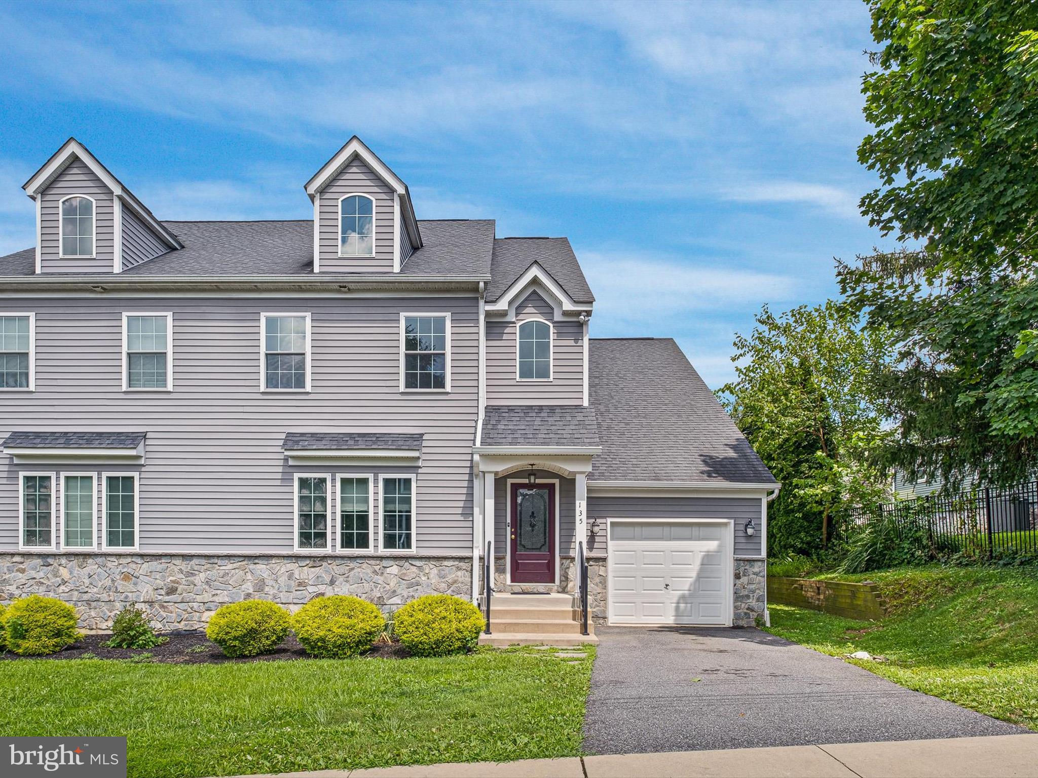 Welcome to 135 Jackson Avenue, a charming 4-bedroom, 3-bathroom home in the heart of West Grove, nestled in the desirable Avon Grove School District. This well-maintained home built in 2017 offers a functional layout with beautiful hardwood floors throughout the main living areas and freshly painted walls, trim and doors throughout the home in addition to all new carpeting on the second floor. The kitchen features granite countertops and flows nicely into the living space, filled with natural light. Enjoy the ease of single-family living with a one-car garage, a low-maintenance, mostly flat yard including a rock shed, and a small back deck perfect for relaxing or entertaining. The primary suite includes a walk-in shower for added comfort. An open, unfinished basement offers ample storage or the opportunity to finish and expand your living space. With no HOA and convenient access to Kennett Square, Delaware, Maryland and the City of Philadelphia, this home offers flexibility and freedom in a great location. Don’t miss your chance to make it yours!
