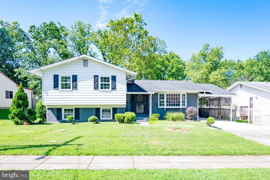 Discover the perfect blend of comfort and sophistication in this beautifully renovated split-level home located in Schrom Hills. Boasting 4 bedrooms, 3 Full bathrooms, 2 Spacious living rooms, an updated kitchen with dining and breakfast nooks, a sunroom, large basement and a sprawling backyard, this residence is your gateway to peace and tranquility. Step inside to an inviting open floor concept that effortlessly combines the living, dining, and kitchen areas. This expansive space is flooded with natural light, creating a warm and welcoming ambiance for gatherings and entertainment. With two generously sized living rooms, you'll have plenty of room to customize your space to suit your lifestyle. The large backyard is a haven for outdoor enthusiasts, perfect for hosting BBQs, gardening, or simply enjoying the fresh air. There's ample room for play and relaxation, making it a true extension of your living space. There is also an opportunity to put a second kitchen in the lower level of the home. This is an ideal location that offers a perfect balance of suburban tranquility and urban convenience. Enjoy easy access to local parks, shopping centers and major commuter routes, including Route 50 and the Beltway. Don't miss the opportunity to make this stunning split level home your own. Schedule a showing today and experience the unparalleled lifestyle that awaits you! All information provided is deemed reliable, but is not guaranteed and should be indepently verified.