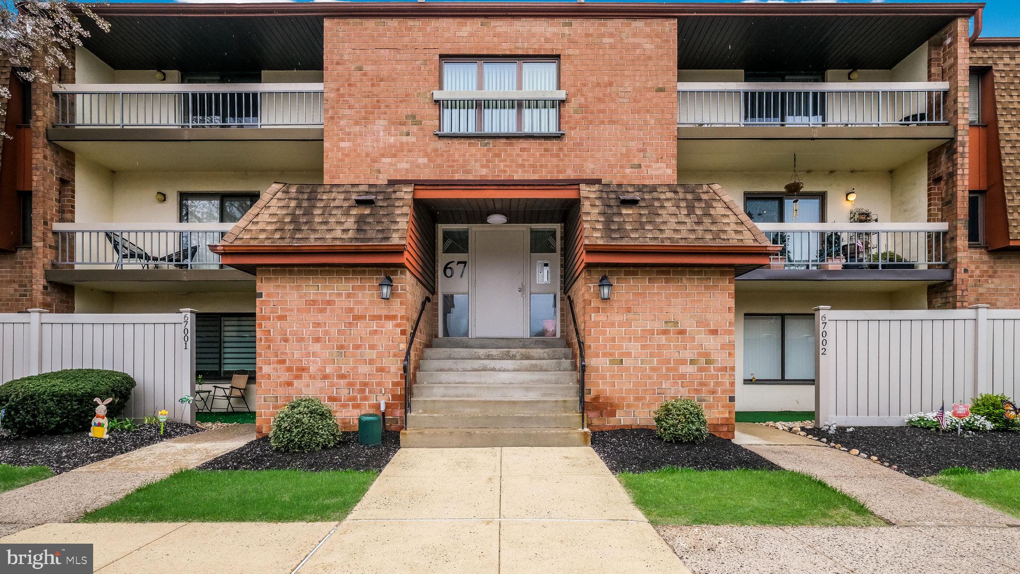 Welcome to this rare opportunity to own a 2 bedroom, 1.5 bath condo in the riverfront gated community of Delaire Landing in Building 67. No need to park blocks from your home as there's ample parking for you and your guests. This third floor unit is ready for you to move right in! Step inside the foyer that leads to the bright and airy living room accented by a cathedral ceiling with crown molding. Light floods the room through the sliding glass door which leads out to the large covered balcony. The living room opens to the dining room and updated kitchen with granite counters, SS appliances, and gas cooking. The large primary bedroom features a large walk-in closet. The second bedroom is spacious with a large closet. There is a remodeled full bath in the hall way as well a updated half bath for convenience. Forget going to the laundromat as the washer and dryer (2020) are included in your unit! Like a quiet home?This was the last concrete constructed building in the community and is virtually sound proof. There is also a separate secure storage space just outside your front door. Besides the manned security gate, the community offers a community center, health club, game room, party room, library, picnic area, two pools (one heated), tennis courts, playground, and tot lots. Sit back and relax while someone else maintains the lawn, roads, building exterior, and snow removal. Of course the cable, sewer, trash, and water are paid by the HOA. Did we mention the riverfront? Enjoy a warm spring evening relaxing on the pier overlooking the Delaware river. As an added bonus the home also features a newer water heater (02/2024), Newer HVAC (07/2018),new plumbing fixtures for the master bath including the tub & shower, New pro flush valve for the master toilet, New copper pipes for the master bath, and new window screens in both bedrooms. Relax alongside the Delaware river. You're not far from Fluehr Park, Holy Family University, or Pleasant Hill Park. Enjoy easy access to CVS, Dagwoods Pub, Dan Campos Fitness, Maggie's Waterfront Cafe, ShopRite, and much more. Bus stop, commuter rail station, and the metro/subway are within 1 mile and commuter lots within 5 miles.