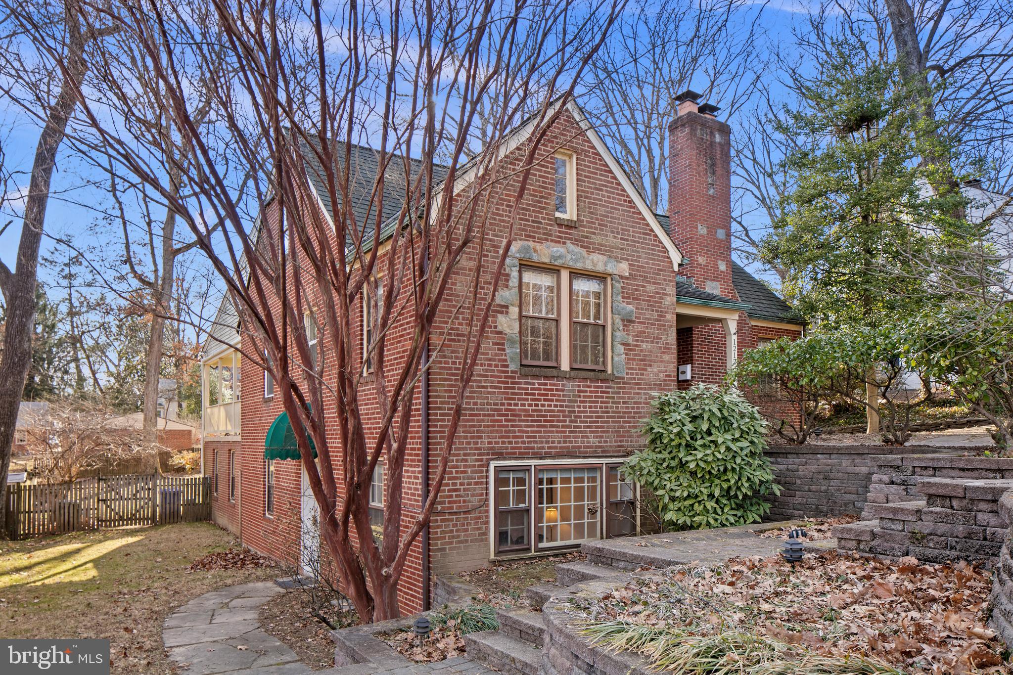 Welcome to 1212 Dale Drive, a charming brick Cape Cod home nestled in Woodside Park, near the heart of Silver Spring. This surprisingly expansive residence belies its cottage exterior. It offers 3,647 finished square feet and over 1400 sq ft of interior storage! Spanning 3 large levels, the home has five bedrooms, a den/nursery, and three bathrooms, providing ample space for everyone to enjoy their own private retreat. The open and renovated kitchen is perfect for cooking for loved ones or hosting a party. It seamlessly connects to the formal dining area, breakfast nook, and living room.
Step outside the kitchen to the covered porch to enjoy your morning coffee surrounded by serene wooded views. The huge backyard offers endless possibilities for outdoor activities and entertaining. Inside, cozy up by the fireplaces, or explore the versatile spaces ideal for home offices, homework, or creative endeavors.
The primary bedroom is on the main level and features a large walk-in closet and direct access to the patio, enhancing its private ambiance. A lovely room off the bedroom is perfect as a den, office, or nursery. Upstairs you will find two spacious bedrooms, a sitting or playroom, and a full bath. It has its own second HVAC zone.
Downstairs, you will find an amazing, versatile space complete with a large family room, two bedrooms, a bathroom, kitchenette, and a separate entrance with a mudroom - perfect for guests seeking a comfortable stay. The space works well as a mother-in-law suite or rentable rooms! Laundry and large storage rooms are also located downstairs.
Hardwood floors grace the home, adding elegance and warmth throughout. Parking is included, ensuring convenience. The layout effortlessly caters to hosting, from the inviting kitchen to the multiple patios. Major updates include renovations throughout most of the home - all 3 bathrooms, the kitchen, newer appliances, hot water heater and HVAC system.
In Q4 of this year, the county will build a new eight-foot wide shared use path for pedestrians approximately 1 mile of length along the north side of Dale Drive from Georgia Avenue (MD 97) to Colesville Road (US 29).
Located just over a mile from downtown Silver Spring - You will love the close proximity to all kinds of restaurants, shops, a farmers market, a ton of entertainment options from two movie theaters, a playhouse and a concert venue, plaza with different festivals and an ice skating rink, a brand new community aquatic center, a new food hall. There are a lot of high quality child care options nearby including three sought after preschools within walking distance. It is lovely walking around the beautiful Woodside Park neighborhood. Parks, playgrounds, hiking trails, and tennis courts are all within walking distance. Multiple grocery stores including Whole Foods within a five min drive. Enjoy this active and connected community with neighborhood events, including Oktoberfest, kids festivals, and wine tastings.