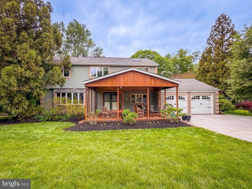 Welcome to 249 Forrest Road, a beautifully maintained 4-bedroom, 2.5-bath home offering 2,818 square feet of living space in one of Yardley’s most desirable neighborhoods. Filled with natural light and timeless charm, this inviting home features authentic hardwood floors, spacious open living areas, elevated ceilings, and thoughtful updates throughout.
At the heart of the home is the stunning great room addition, showcasing  walls of custom windows, decorative transom windows, and skylights that frame tranquil views of the surrounding landscape while flooding the space with natural light. The thoughtfully designed kitchen opens seamlessly to the main living and entertaining areas, creating an ideal layout for everyday living and gatherings alike.
The generously sized bedrooms include a private primary suite, while the beautifully remodeled bathrooms feature luxury finishes and modern style. Enjoy peaceful mornings on the expansive 23x19 front porch overlooking the mature landscaping that enhances this desirable corner lot. The spacious backyard offers a private retreat complete with a deck and security fencing—perfect for children, pets, and outdoor entertaining.
Conveniently located near top-rated Pennsbury schools, shopping, dining, and major commuter routes, this exceptional home combines comfort, charm, and convenience in a sought-after Yardley setting.