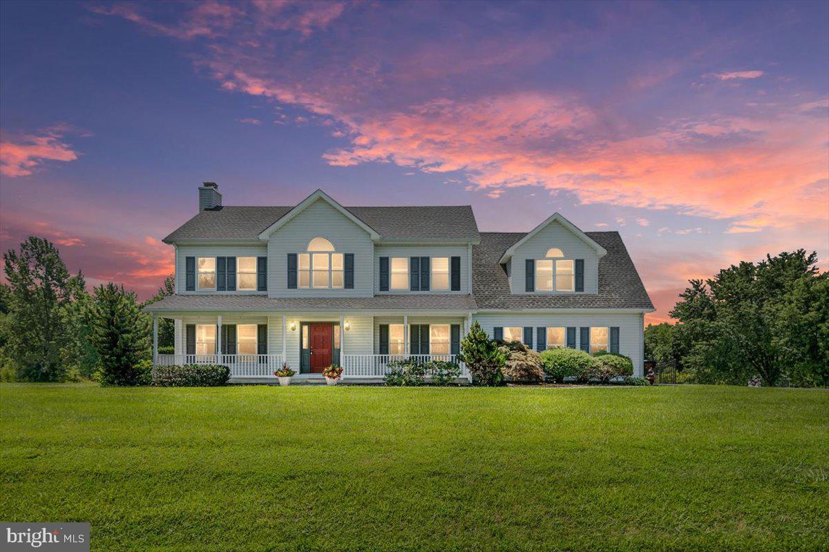 Welcome to 147 Claiborne Fields Drive in the sought after Claiborne Fields community. Looking for your own oasis with a private lot, in-ground pool, and amazing deck? Look NO FURTHER!!! This one has it ALL! The home offers 5 bedrooms, 2.5 bathrooms, over 2600 sq ft of living space and sits on 1.5 acres of pure privacy. With no direct neighbors to the left or behind you, this home gives you all the privacy you need. As you walk up to the home you will notice the mature landscaping that is meticulously cared for, bright clean walkway, and as you get to the home the large relaxing front porch sets the tone for this home. As you enter the home and you stand in the wide open foyer that boasts double coat closets, have views of almost every room. To the right you have the freshly painted dining room that is directly off the kitchen. To the left you walk into the large, side open living room with natural burning fireplace. This room is bright, airy and brings in a ton of natural light. It is wide open to the MASSIVE, GORGEOUS kitchen boasting white cabinets, granite countertops, unique and stunning backsplash, eat in table space and is all open to the gorgeous views of the backyard! This space is exactly the floor plan you have been looking for! Finishing off the main level is the half bathroom, mudroom with washer and dryer and entrance to the oversized garage with shelving. Moving upstairs you have 5 LARGE bedrooms with ample closet space. Each room has brand new carpet. The hallway bathroom offers the perfect separation, making it easy to share. Moving down the hallway you have the owner's suite. Be ready for your jaw to DROP! Walking into this suite, the bedroom boasts vaulted ceilings, large windows, with views of the gorgeous backyard backing to woods and in-ground pool. The HUGE walk in closet is exactly what you have been looking for and the owner's bathroom offers new LVP floors, double vanity, soaking tub and separate shower. This owner's suite is something you haven't seen before!!! Moving back downstairs and off of the kitchen is the HUGE deck, perfect for entertaining. Part of the deck is covered with ceiling fan, making this the perfect spot to sit back and relax out of the sun. Moving down off the deck to the concrete pool deck you have a gorgeous in-ground pool with diving board. This part of the 1.5 acres of fully fenced in with a gorgeous wrought iron fence. Outside of the fence you have a large shed for storage and plenty of room to spread out , explore and enjoy the wide open space. This home is ready for YOU! Come see ALL that this home and the community has to offer.