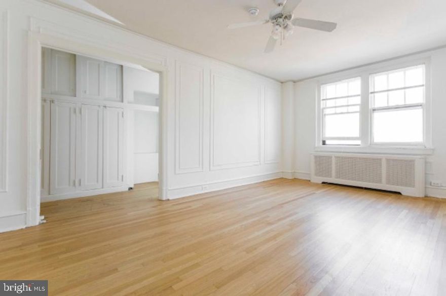 FOR A LIMITED TIME: 1/2 of a month FREE RENT!! Some restrictions apply. This fantastic studio apartment is located just two blocks from the prestigious RITTENHOUSE SQUARE. Step inside and you’ll immediately notice the TIMELESS OLD-WORLD CHARACTER that sets this building apart. From the ORIGINAL DECORATIVE MOLDINGS and HIGH CEILINGS to the GLEAMING HARDWOOD FLOORS that stretch throughout the space, every detail reflects the craftsmanship and architectural beauty of a bygone era—perfectly preserved for modern-day living. The studio layout is efficient yet full of character, offering a cozy, welcoming atmosphere that feels both elegant and inviting. This building features a VARIETY OF DISTINCTIVE FLOORPLANS of various layouts and features, some of which have renovated KITCHENS. Embassy Apartments also features a wide array of amenities designed to make daily life more enjoyable and convenient. Residents have access to an updated FITNESS CENTER with cardio and strength training equipment, a hotel-style lobby with a guest sitting area, LARGE ON-SITE LAUNDRY (industrial washers and dryers), cable-ready units, and high-speed internet access. This ELEVATOR building has PET-FRIENDLY POLICIES, A 24-HOUR FRONT DESK ATTENDANT, PACKAGE AND DRY-CLEANING ACCEPTANCE SERVICES, and an online resident portal for rent payments and work orders add modern convenience to this classically elegant building. Center City is the heart of Philadelphia’s best shopping, dining, and cultural experiences. Home to the vibrant Rittenhouse Square and Logan Square, it offers world-class attractions such as the Philadelphia Museum of Art, The Franklin Institute, and the Walnut Street shopping corridor. You’re also just minutes from top universities including Drexel University, the University of Pennsylvania, and Thomas Jefferson University, making Embassy Apartments a smart choice for both students and faculty. Outdoor enthusiasts will appreciate the proximity to Schuylkill River Park and its network of SCENIC RUNNING AND BIKING PATHS—offering the rare ability to balance peaceful green space with urban excitement. Commuters will appreciate the proximity to Suburban and 30th Street Stations. Dining options in the neighborhood are nothing short of extraordinary, with celebrated restaurants such as Barclay Prime, Friday Saturday Sunday, Borromini, Pumpkin, Tequila’s, Zama, Tinto, Marathon, and Lacroix at The Rittenhouse just minutes away. Perfect for professionals, students, or anyone looking for a stylish and historic space in the heart of the city, this studio apartment at Embassy Apartments is more than just a place to live—it’s a place to experience the best of Philadelphia every single day. Please note: Photos shown are of various model units. Actual finishes and layout may vary. Pricing and availability are subject to change.