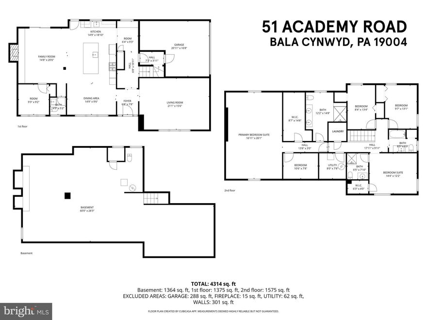 Welcome to the expanded and fully updated 51 Academy Road, a distinguished and elegantly appointed home in the award-winning Lower Merion School District. This gracious 5-bedroom residence features 3 full baths, 2 half baths, and beautifully updated living spaces designed for both comfort and sophistication. The open living room with a stately fireplace opens seamlessly to light-filled areas perfect for work, play, or serene relaxation leads into the dining and  kitchen space, offering the ideal backdrop for modern culinary living and effortless entertaining. Upstairs, spacious bedrooms and thoughtfully designed baths provide luxurious retreats, while the unfinished basement—showcasing 8-foot ceilings and its own fireplace—invites limitless possibilities for a customized gym, media room, and additional living area. With its thoughtful architecture and exceptional location, this home captures the essence of the Main Line.

The property is still under renovation. Photos will be updated as rooms are finished. Showings will begin in January