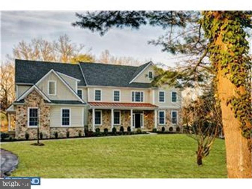 QUICK DELIVERY !!!!New Construction offered by Woodstone Custom Homes. Situated on a maturely landscaped one acre lot in Easttown Twp. A wonderful opportunity to live in the "Estate" section of Easttown Twp in a stately 5 bedroom Ann Capron designed new home. The first floor showcases a center entrance hall, dining room, study, impressive gourmet kitchen opening to tray ceiling morning room and a dramatic family room with cathedral ceiling and fireplace. Finishing out the first floor is a mud room, front and rear staircases and 2 separate powder rooms. The second floor includes a spectacular Master bedroom suite with tray ceiling in bedroom, 2 large walk-in closets and a luxurious master bathroom. The other bedrooms are serviced by 2 Jack & Jill bathrooms. Second floor laundry with workspace. Terrific location, convenient to train station, UMLY, shopping and schools.