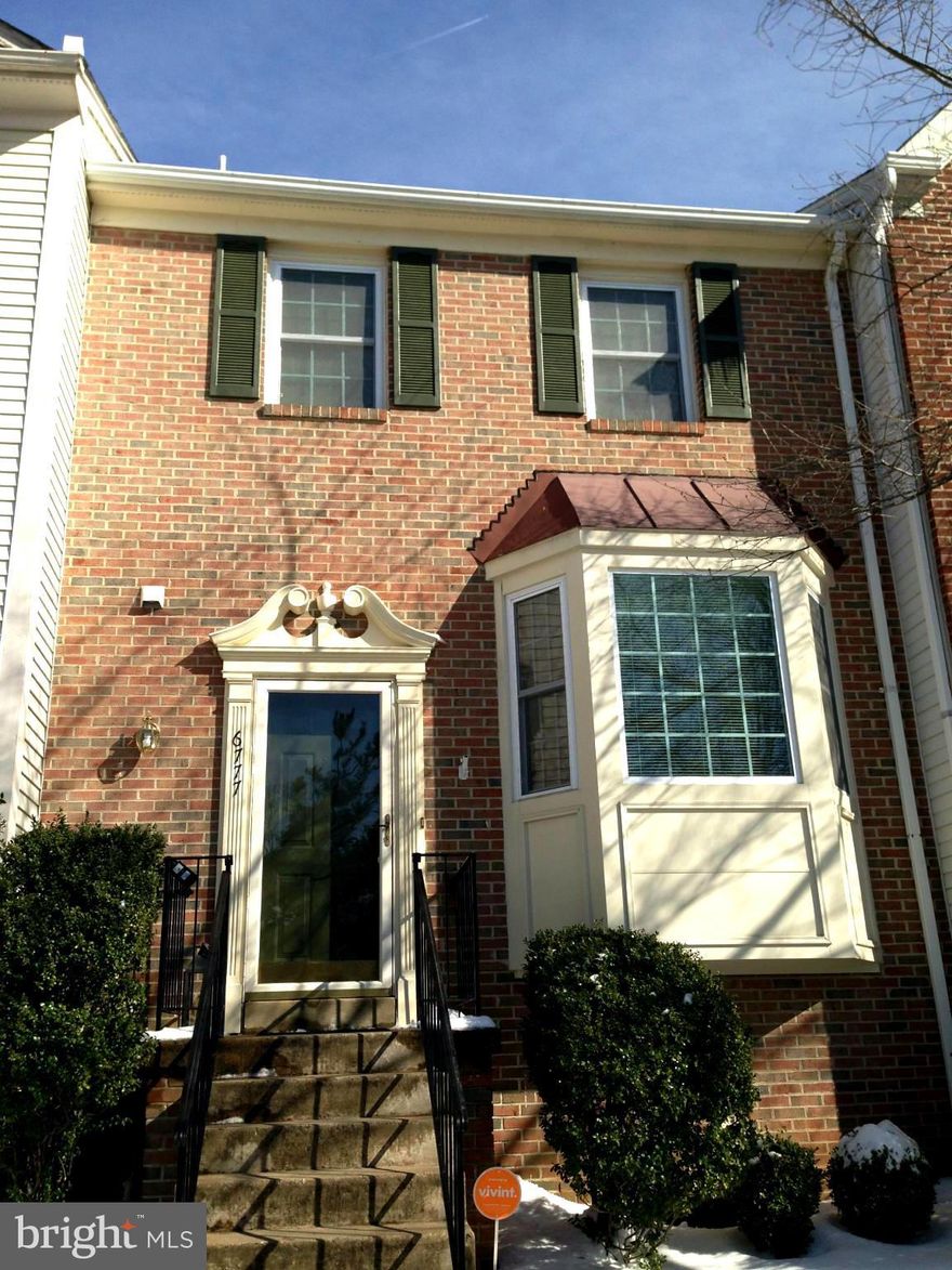 3bd/2.5 TH is move-in ready!  Main level has gorgeous hardwoods. Updated eat-in kitchen w/SS appliances, granite countertops & pantry.   Bring in the Spring in your private fenced patio area w/shed.  Neutral colors throughout, w/ 3 large light filled bdrms on UL.  MBR w/ dual closets & attached full bath. Basement w/ fireplace,storage, workstation & bar area. Rough-in for bath.  Home Warranty