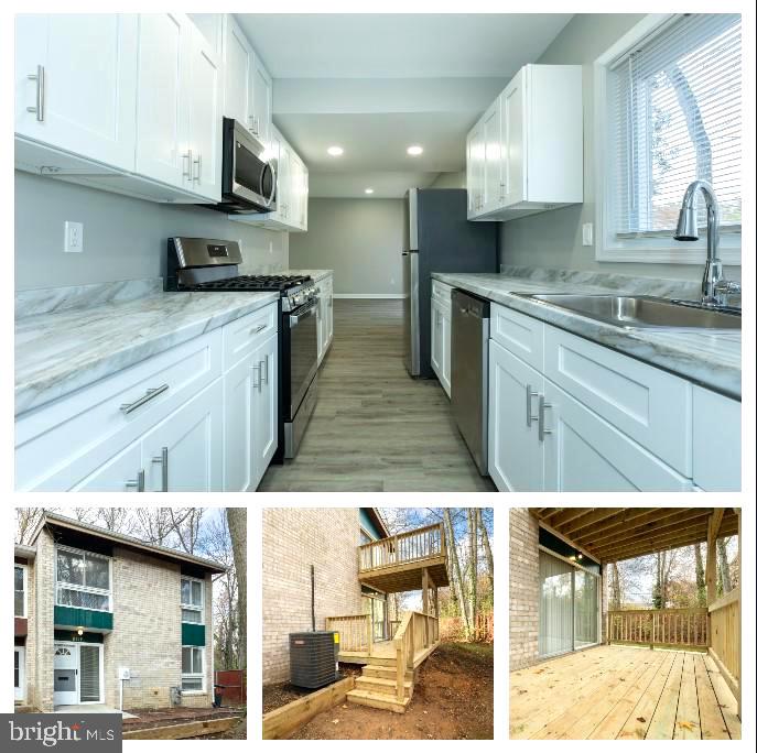 The buyer's financing fell through. Welcome to this stunning 3-bedroom, 2.5-bathroom end-unit townhome in the sought-after Four Seasons community in Lanham. This beautifully updated property offers the perfect blend of modern upgrades and functional design. A standout feature is the brand-new double-tier deck, with the lower deck accessible from the dining room and the upper deck providing a private retreat off the primary bedroom. The home boasts a fully renovated kitchen with sleek white cabinetry, new stainless steel appliances, stylish countertops, and new flooring, creating an inviting space for cooking and entertaining. New flooring on the main level and plush carpeting upstairs add to the comfort, while fresh, neutral paint brightens every room. Additional upgrades include a recently replaced HVAC system, ensuring year-round comfort. With a spacious layout, ample storage, and a serene end-unit location, this home offers both convenience and tranquility. Situated in the desirable Four Seasons community, it’s close to major highways, shopping, and dining. This move-in-ready townhome is ready to welcome its new owners—don’t miss this fantastic opportunity!