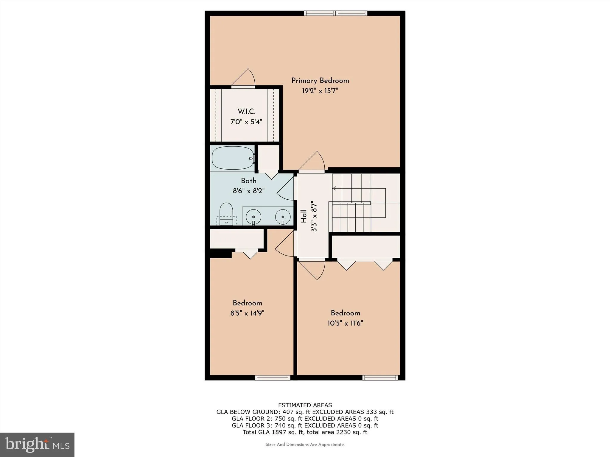 Bensalem, Pennsylvania 19020, United States, 3 Bedrooms Bedrooms, ,2 BathroomsBathrooms,Residential,Active,95757