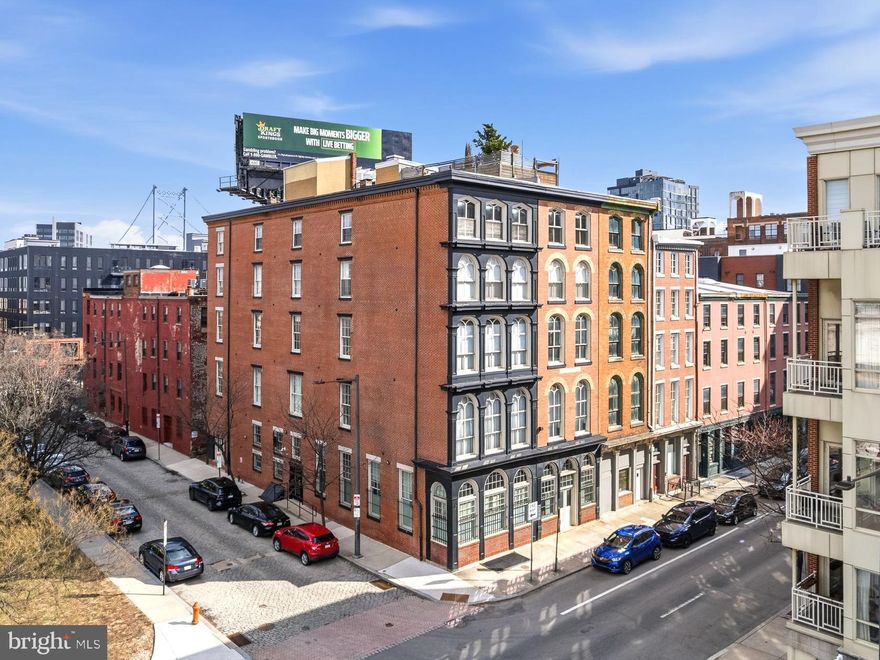 Perched atop Old City Condominiums, this beautifully updated penthouse offers a unique blend of historic character, modern comfort, and stunning views of the Delaware River and Ben Franklin Bridge. Filled with natural light from oversized windows, the open-concept layout creates an easy flow between the living, dining, and kitchen areas—ideal for both everyday living and entertaining.

Original details like exposed brick and a decorative fireplace are paired with thoughtful updates, including refinished hardwood floors and custom built-ins that add warmth and functionality throughout. The kitchen is both stylish and practical, featuring a Sub-Zero refrigerator and Miele dishwasher, self-cleaning, dual convection oven, five-burner range,  custom cherry cabinetry, and leathered granite countertops.

The primary suite provides a comfortable retreat with a walk-in closet, in-unit washer/dryer, and a spacious bath with marble finishes, dual sinks, and an oversized shower. A second bedroom and full bath offer flexibility for guests, a home office, or additional living space.

One of the standout features is the private, furnished roof deck—an inviting outdoor space with sweeping views of the Ben Franklin Bridge and Delaware River. With built-in seating, planters, and lighting, it’s perfect for relaxing or hosting friends.  Additional highlights include low condo fees, updated HVAC, a restored roof deck, a newly replaced elevator, and freshly painted interiors.

Located in the heart of Old City, just steps from popular restaurants, cafes, galleries, and historic landmarks, with green spaces and open areas a few blocks away, plus a pocket park directly across the street.  A rare opportunity to enjoy penthouse living with character, outdoor space, and iconic views in one of Philadelphia’s most desirable neighborhoods.