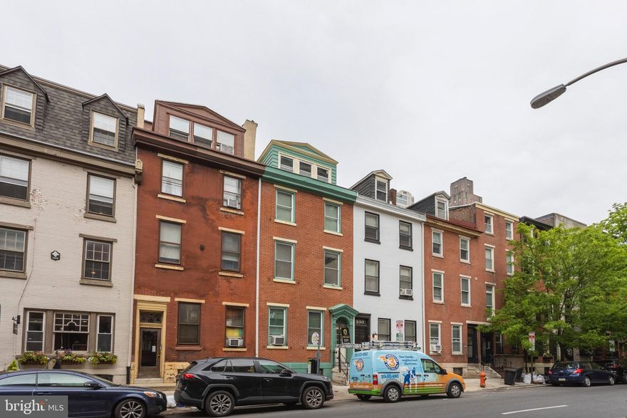 332 S 16th Street is a 7-unit building in the premier  Rittenhouse Square neighborhood. Consisting of Four 1 bedroom apartments and 3 studios, makes this property extremely rare. With proximity to Rittenhouse square park, shopping, restaurants and pretty much anything center city has to offer, this is the ideal location and setup for owners having consistent tenants. The building is mostly occupied and there is room to increase the rent roll. Please reach out to agent for all information regarding leases. A RARE 7 unit in this location, IS A MUST SEE!