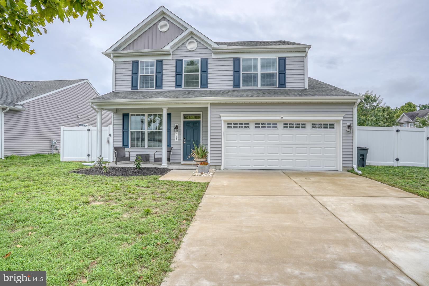 Don't miss the opportunity pass you by schedule an appointment today. This home features 4 bedroom 2.5 baths in a great community of 40+ homes called Trice Meadows. The home features many custom upgrades LVT flooring throughout 1st FL a spacious kitchen w/island and granite countertops. It is all open to the Dining/Sunroom and Great Room, the 2nd FL features a large primary bedroom with a large Walkin closet and spacious primary bathroom. There are additional 3 bedroom with a full bathroom and a lot of closet space. The rear exterior has a nice concrete patio and vinyl fenced in yard for entertaining. Also, there is a 2-car garage with a concrete driveway,