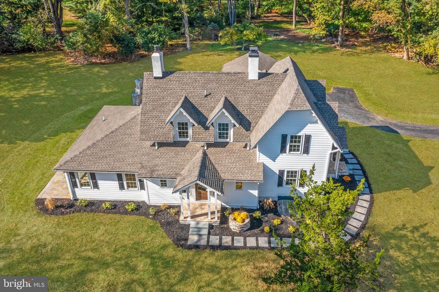 Attention collectors, business owners, anyone with a need for a large amount of personal storage capacity. 
This property sits far down a private lane, not visible to any passersby. A portion of this 11,000+ sq ft barn is currently used for storage and the current tenant would like to continue leasing, if possible. 
Also on the 2.3 acre property, the former tenant house on Thornbury Township’s historically significant Rokeby Stock Farm is now a new 4 bedroom home with 21st century construction technology, systems and finishes. 
Please see listing attachments for more information regarding the historic significance and renovation of this property. 

The residence features a sumptuous first floor primary bedroom suite with vaulted ceilings trimmed with authentic barn beams. Luxury accommodations include 2 walk-in closets, freestanding tub, a walk-in shower, enclosed lavatory, separate vanities, and the latest design trends in tile and Kohler fixtures. This room has a 4 panel sliding door facing west and opens to a flagstone patio and level back yard. 

The modern eat-in kitchen will delight today’s new home buyer with Thermador range, large island, and generous cabinetry. Throughout the home, notice additional use of barn beams and planks repurposed into island cabinetry, mudroom bench, and ceiling trim. 

The living room is thoughtfully designed to allow entry and exit from the original front door and also to a newly hardscaped outdoor living area with stone fireplace. The outdoor fireplace is framed perfectly by the breezeway connecting the 2-car garage and the mudroom. Engineered hardwood and tile flooring is used throughout the home. There is no carpet in this residence. 

The front and side porches and the breezeway are constructed with repurposed stone from the original home, as are the interior fireplace and exterior well. 

Back inside, a seamlessly integrated stairway addition provides access to the 3 guest rooms and full bathroom with volume ceiling on the 2nd floor. The builder took care to repair the original chimney, which creates a stunning aesthetic in the south facing guest room. 

The basement has been thoroughly cleaned and repointed to accommodate the brand new systems. There is plenty of room to create a wine or root cellar. 

For the new home buyer with a passion that requires additional square footage, the barn offers approximately 11,500 sq ft in its current configuration. A small section is leased for equipment storage. There’s still a lot more room for your cars, boats, driving range, basketball court, home office conference area, or personal training studio, just to name a few ideas. 

Residents will benefit from the highly acclaimed West Chester Area School District (Rustin/Stetson/Starkweather). Despite its private locale, it is surprisingly convenient to West Chester Boro, and to an abundance of shopping necessities (Giant, Wegmans, Whole Foods, Costco, Target, Terrain, Starbucks and more within 2 miles.) 

As Huntrise Lane is a private lane enjoyed by only 4 residences, Please do not access the lane without an appointment. All showings must be provided by the listing agent or the Seller, so please allow ample notice on showing requests.