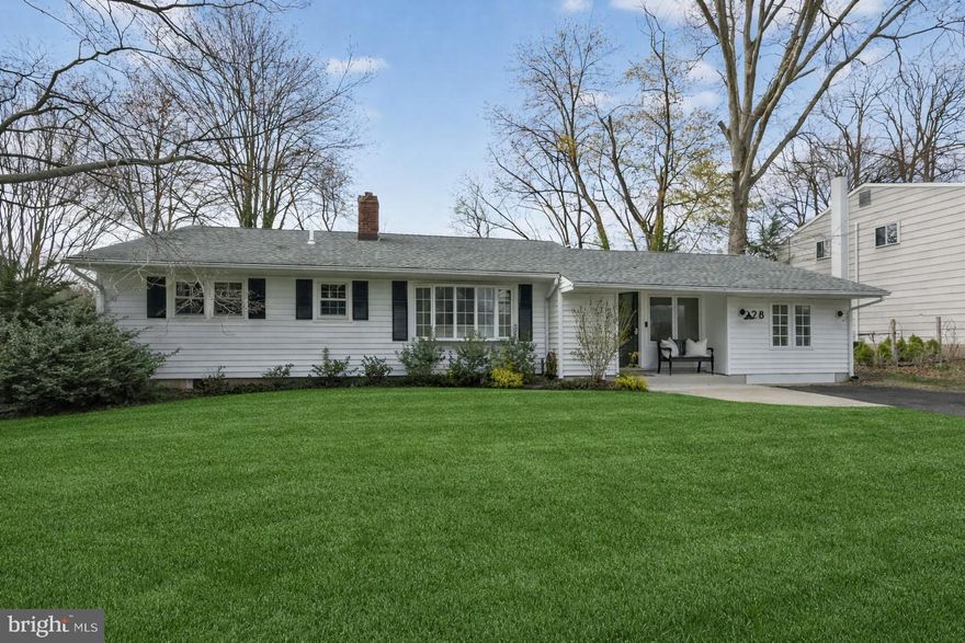 Welcome to this charming ranch home in Penn Valley Manor, located in Lower Makefield Township and the highly desirable Pennsbury School District. Offering the ease and convenience of one-story living, this home features a bright, comfortable layout and a private fenced backyard. Step inside to a sun-filled family room highlighted by a beautiful bay window that brings in an abundance of natural light. Hardwood floors and recessed lighting add warmth and character, creating an inviting space for everyday living, relaxing, or gathering with family and friends. The kitchen features wood cabinetry, recessed lighting, and a functional layout that flows seamlessly into the dining area. Just off the kitchen, the dining room provides a great setting for both casual meals and entertaining, with sliding glass doors that lead to the backyard patio — perfect for enjoying morning coffee, summer dinners, or easy indoor-outdoor living. The main bedroom is nicely sized and offers a comfortable retreat, while two additional bedrooms provide flexibility for guests, hobbies, or a playroom. A separate room with French doors is currently used as a home office, offering a bright and quiet workspace. The renovated full bathroom includes a tub/shower combination, tile flooring, quartz vanity, and convenient linen storage. The unfinished basement provides ample storage and additional flexible space, with the washer and dryer located on this level. Outside, the fenced backyard with patio offers a private setting for relaxing, entertaining, or gardening. A driveway accommodates multiple vehicles. Recent updates include a roof replaced in 2020, new exterior siding in 2024, brand new water heater, updated plumbing, electric and HVAC with central air, and most windows replaced. Conveniently located near downtown Yardley, the Delaware Canal towpath, local dining, train stations, and major commuting routes including I-95, I-295, Route 1, and the PA Turnpike, this home combines comfortable one-floor living with an exceptional Lower Makefield location within the Pennsbury School District.