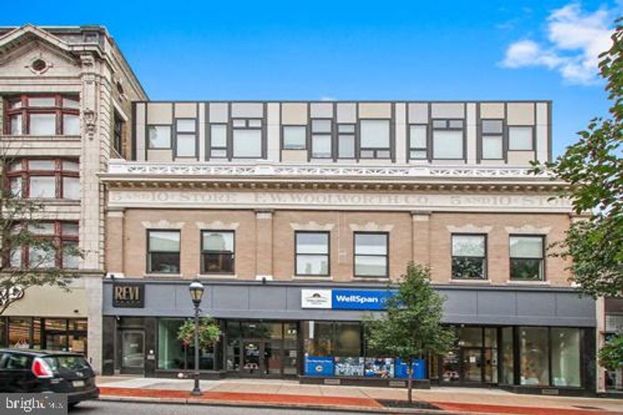 Reduced security deposit for qualified applicants. REVI FLATS! 3rd floor 1 bedroom 1 full bath apartment. Unit features high ceilings and contemporary lighting throughout. Kitchen has granite countertops, breakfast bar and stainless steel appliances. Washer and dryer. CAC. Secured building, with elevator and entry intercom system. No pets. No smoking.