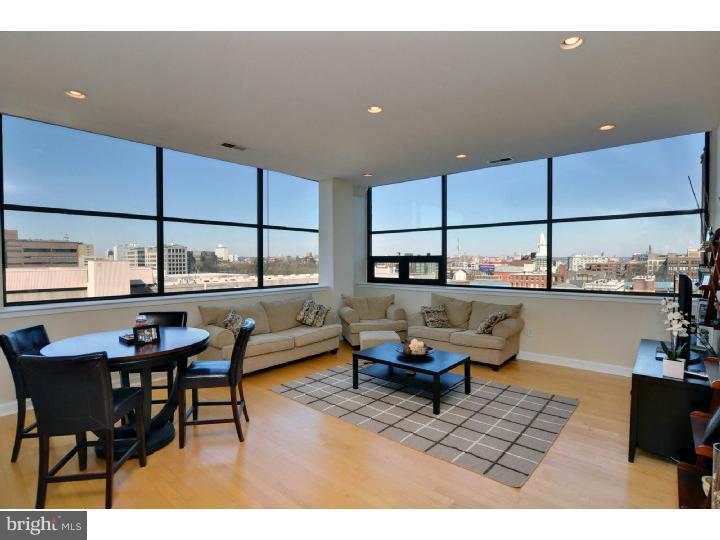 The panoramic skyline views from this Old City penthouse condo will take your breath away! Spacious, 1 bedroom unit features two HUGE walls of windows, offering unmatched views of City Hall and Center City. Additional features include hardwood floors throughout, kitchen with stainless steel appliances, granite counter tops, breakfast bar, high ceilings and a huge bathroom with dual sinks. Located on the top floor of the historic Arch Building, this pet-friendly condo features low condo fees, easy access to Center City and Old City nightlife, as well as Independence Mall and most major highways. With this homes competitive price, IT WILL SELL QUICKLY. Call and schedule your showing today!