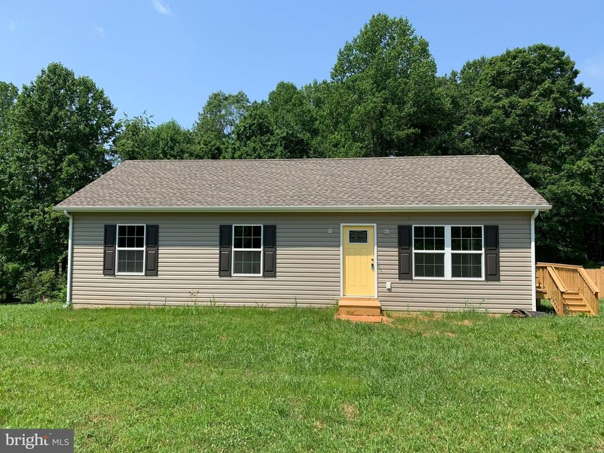 New Construction completed,  3 br, 2 bath, 1/2 acre lot, Granite Counters,  luxury vinyl plank floors, stainless steel appliances, privacy fencing, side deck off the dining area, Architectural Shingled roof, Vinyl Siding, Double hung tilt windows, partially floored attic, conditioned crawl space, Trane Heat Pump, conventional septic system. Agent related to seller.