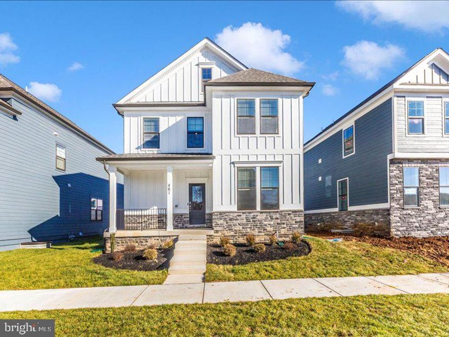 Well come to a stunning Brand new 5BR/ 5BA home  in Renn Quarter by Dr. Horton- just one mile from vibrant Downtown Frederick. This spacious 5 bedrooms .The main level boasts a bright, open -concept design with a gourmet kitchen featuring quartz countertops, stainless steel appliances, a large island, and tons of cabinetry, all included. Wide plank flooring, recessed lights, and upgraded finishes create a warm, welcoming space ideal for everyday living and entertaining. upstairs, the primary suite features a spa inspired bath with dual vanities, oversized walk in shower, and walk in closet. Each bedroom has access to a full bath, offering privacy and convenience for family or guests. The finished basement provides a versatile bonus area for a rec room suite. Additional highlights include smart home technology, energy -efficient systems, Atwood car garage, and professional landscaping. Enjoy walking access to parks, dining,shopping, and all the charm of downtown, plus easy access to major commuter routes and MARC train.