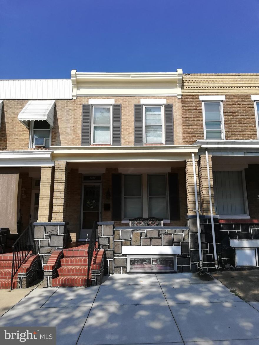 TRUE 3 BEDROOM PORCH FRONT ROWHOME IN CHARMING BAYVIEW NEIGHBORHOOD. LARGE, SPACIOUS ROOMS WITH HIGH CEILINGS, HARDWOOD FLOORS (UNDER CARPET) NEW ROOF (2017). HUGE BASEMENT W BALTIMORE "FLUSH". PLUS CONVENIENT PARKING PAD IN BACK! VERY WELL CARED FOR HOME JUST NEEDS YOUR UPDATES!