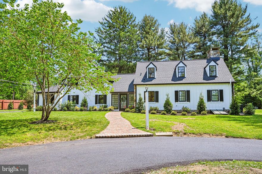 “Penn-Laura”, famed Philadelphia architect Richardson Brognard Okie Jr.'s personal estate, is set on 2.5 fully fenced acres in Berwyn's coveted Main Line. This 3-bed, 2.5-bath, 2,680 sq ft architectural gem is move-in ready, blending Okie's signature stone/brick masonry, exposed timber beams, and 4 fireplaces into a comprehensive modern layout with the main en-suite bedroom on the first floor. 

The first-floor features waxed brick floors throughout with solid wood, barn beams and fireplaces in the main bedroom, living room (walk-in), lower-level family room (walk-in), and the sunroom.  The kitchen features a new Bosch dishwasher, a 6-burner Viking range and updated granite in cooking/laundry area.  A new Electrolux washer/dryer was recently installed in the laundry area. The entire interior, including mechanical rooms have been freshly painted.  In addition, there is a large open and “airy” loft perfect for a home office, den and/or a fourth bedroom.  Two bedrooms, a partially updated full bath and walk in closet, are on the second floor.  The home, 2 outbuildings, and the detached two-car garage with loft storage area is topped off with a new asphalt roof and new gutters (2026).  Its original character has been carefully preserved, offering the kind of craftsmanship and authenticity rarely found in modern homes.
 
The 2.5-acre flat private grounds feature mature trees, revised grading, and a new fence along two sides of the property.  There is a detached studio with a half bathroom, perfect for a home office, entertainment area, or guest suite.  The property also has two additional outbuildings, one of which is suitable as a garage (3rd car).  This open, level property is a rare find and offers a significant opportunity for subdivision, a family compound, equestrian use or a bank of income-producing garages.

A grand circular driveway (replaced April 2026) provides an impressive approach, with exceptional commuter access to Philadelphia. This premier location is also served by the A+ rated Tredyffrin-Easttown School District and is minutes from several of the nation's top private schools.