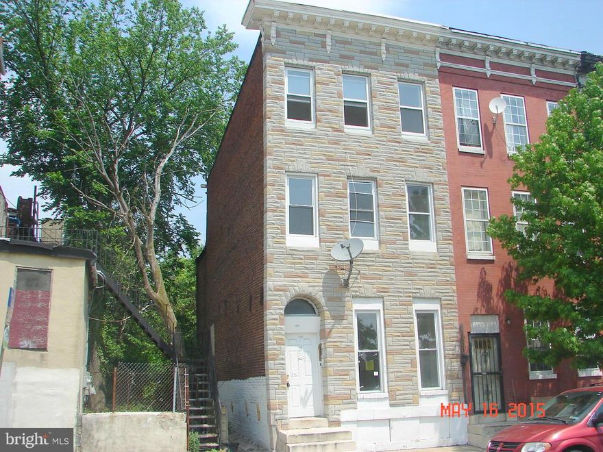 Fannie Mae Homepath Property.  Wonderful chance to own this value priced home.  Enjoy nice room sizes, wood floors, and ample rear yard.  The back yard is perfect for warm weather outdoor living space.  Use the unfinished basement as added storage or finish for more living space.  A convenient location, just blocks from the park and a short drive to Downtown Baltimore!