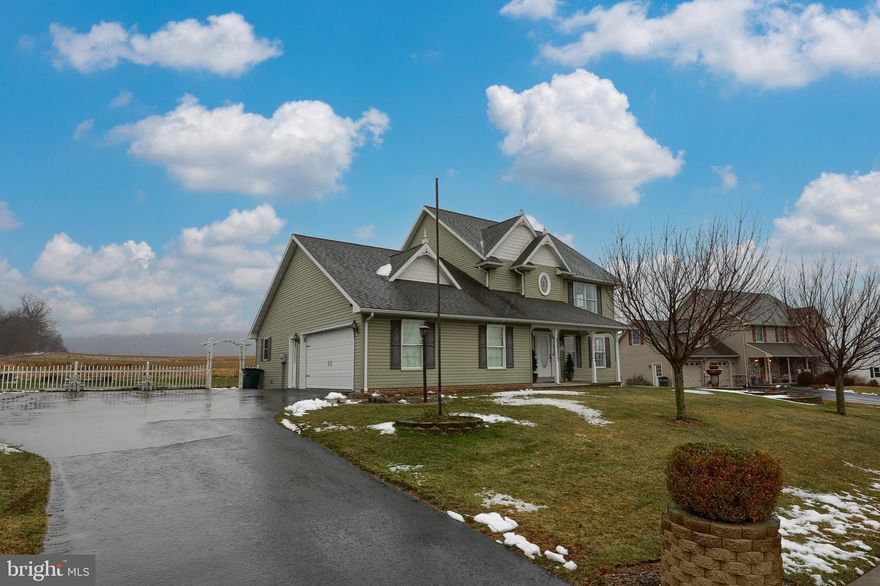 Welcome to this beautiful well maintained custom-built home located in the gorgeous Tree Line Development in the Northern Lebanon School District. Situated on almost half an acre, this four bedroom three bathroom home has so much to offer.  Mountain and farmland views, quiet street, flexible floorplan with spacious rooms, a first floor primary bedroom/bath, first floor laundry, large windows offering tons of natural light, oversized side load garage, sunroom with a fireplace, spacious kitchen with tile backsplash and an island, separate dining room, several walk-in closets, and large basement with custom  shelving and outside entrance.  The heat pump was replaced in 2019 and there is a hookup for a whole house generator. Kitchen refrigerator, snow blower, riding mower, push mower are included.  Convenient to Rt 22, I-78, I-81, and the PA Turnpike. This home will not last long. Schedule your showing today!
