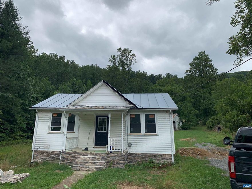Welcome to the Mountains.  This retreat off of a paved easily accessible road is available for short term rental.  Owner is open to have it furnished or not. Some pasture is also available for rent if needed.  The entire inside of the house has been completed renovated and the exterior is currently being worked on. Three bedroom with two full baths. High speed fiber internet. Set on the front porch and listen to the river and work from home.  Do not drive to the house without a appointment as there is construction in process