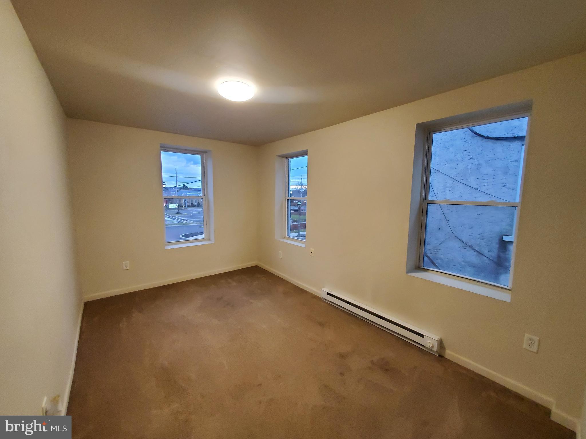 Nicely remodeled 1 bedroom apartment in the heart of Pennsburg. 2nd floor unit with exterior entrance that features great sized rooms. Newer carpeting and brand new flooring in the Kitchen. Water, sewer and trash included. Parking lot in rear of building. Located on Main st close to Rt 663.