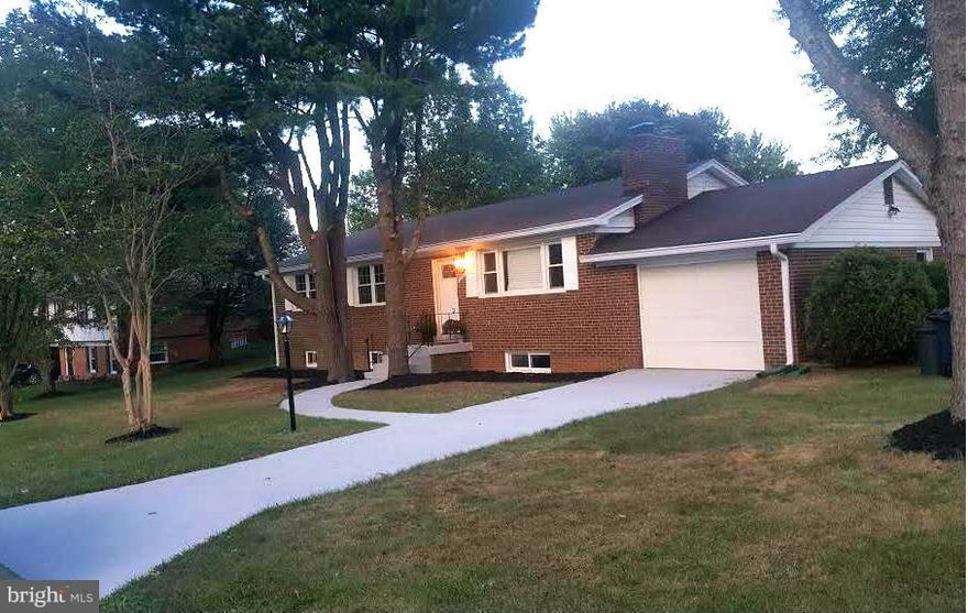 COMPLETELY RENOVATED!!! 5 Bedrms with 3 full baths, 2 Car Driveway,1 Car Garage, Nice Size Backyard with Deck, Finished Basement ***Hardwood Floors*** Granite Counters*** Stainless Steel Appliances*** Glass Backsplash*** Wood Burning Fireplace***Freshly painted*** New Carpet*** Recess lighting*** French Doors*** New HVAC System*** Roof Certification & Water Proof Warranty provided, PENDING RELEASE