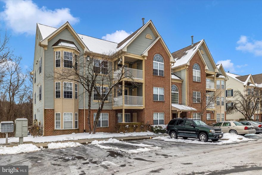 Beautiful top-floor condo in a secure building. Freshly painted and with a brand new in 2024 HVAC unit! This property was completely updated in December 2021 with new LVP flooring in the foyer, the kitchen, and bathrooms, new granite counters in the kitchen and bathrooms, new sinks, and new appliances including a full-size washer and dryer. All of the carpeting is brand new in 2024. This unit has a gas fireplace. The location is a commuter's dream with easy access to I-70 and I-270 for those commuting to Frederick, DC, Montgomery County, Northern Virginia, and the Baltimore areas.