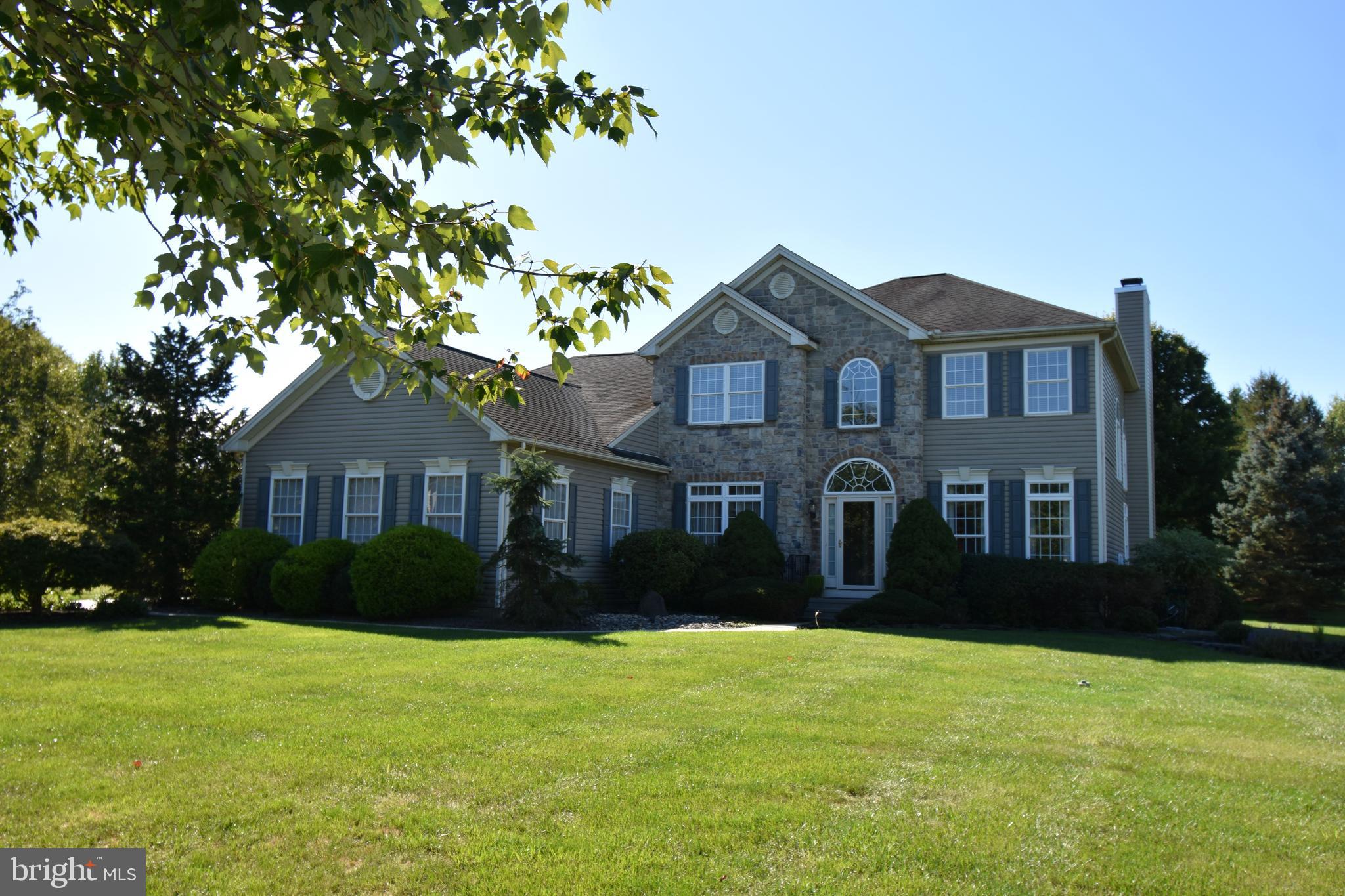 Amazing well-maintained colonial located in Old Orchard at Stone Crossing. This stone front Zawarski-built home offers an abundance of upgraded features. Large two-story family room with gas fireplace and a wall of windows overlooking backyard and inground swimming pool. Attractive Kitchen with Center Island and sliders to rear yard. First floor master bedroom suite gives a lot of versatility to buyers. Large primary bathroom with ceramic tile, walk-in shower, large tub, and private water closet area. Three additional bedrooms and bath on the second floor. Finish lower level ideal for additional family activities. Beautifully maintained grounds, in ground pool in a very private setting. Located at the end of a cul-de-sac. With easy access to route 33 and 78. Just minutes from St. Luke’s Anderson campus. 2 car attached garage and whole house generator. Central AC with 2nd floor containing additional mini-splits for zoned heating and cooling. PUBLIC OPEN HOUSE SUNDAY (9/14) 1-3PM.