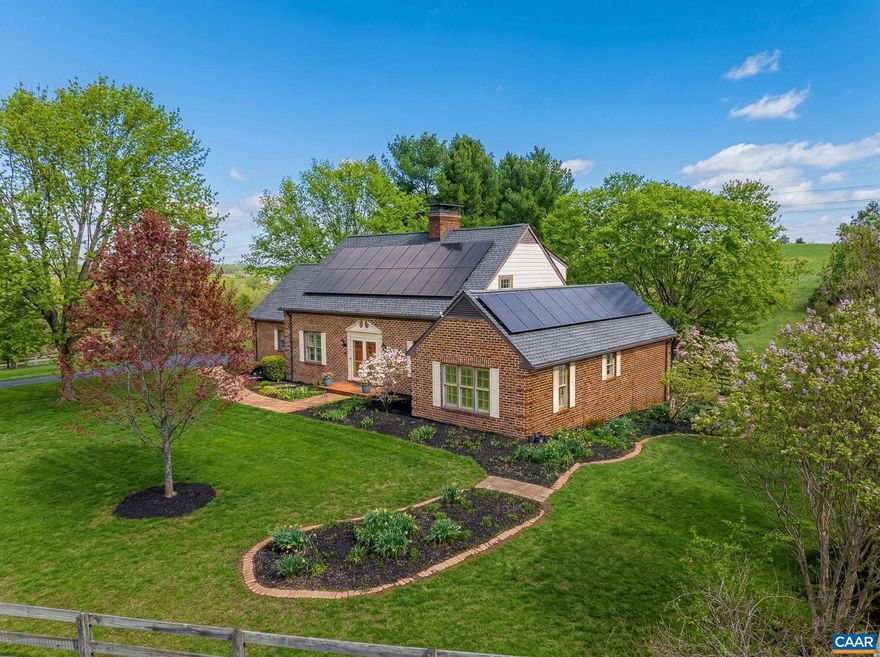 Set on 38� acres across two parcels (with  25 acres in land use and ultra-low taxes), 1732 Hermitage Rd offers a rare opportunity to own a fully equipped, energy-efficient farm estate in the heart of Augusta County. This stately four-sided brick farmhouse has been thoughtfully upgraded with a brand new roof, skylights, gutters, geothermal HVAC system, new well pump, and tankless water heater, along with solar power that keeps electric costs to approximately $33/month. Inside, enjoy a wood-burning fireplace with new chimney liner, an additional wood stove, smart home features, and a bright screened porch overlooking the rolling landscape. The property is fully fenced and cross-fenced with multiple powered outbuildings, a stocked pond, Long Meadow Run creek frontage, and abundant fruit trees including apple, persimmon, fig, pawpaw, and more. A side field is already prepped with electric for a future guest house or barn-dominium, offering excellent expansion potential. Located in the Wilson Memorial school district and just minutes to Augusta Health, this turn-key farm is perfectly suited for a homestead or a private retreat?schedule your showing today to experience the lifestyle this exceptional property offers.