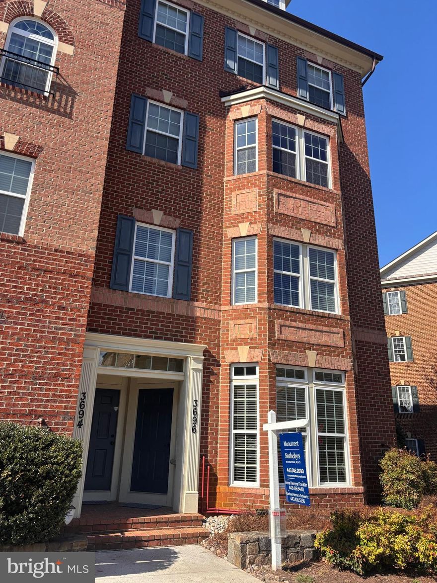 Welcome to this beautifully updated ground-level end-of-group condo in the highly sought-after Villages of Urbana! Offering 3 bedrooms, 2.5 baths, and a thoughtfully designed layout, this home combines comfort, style, and convenience. Freshly painted throughout, the interior features brand-new LVP flooring on the main level and plush new carpeting across the entire second floor. The light-filled living room is enhanced by a charming bay window, creating a warm and inviting space to relax or entertain. The center island kitchen is a standout, boasting granite countertops, brand-new stainless-steel appliances, and ample cabinetry—perfect for both everyday living and hosting. Enjoy easy access to the rear-entry garage for added convenience with driveway parking as well as guest parking. Upstairs, the spacious primary suite offers a peaceful retreat with two walk-in closets, a ceiling fan, and a private bath featuring a double vanity and walk-in shower. The second bedroom includes a French door leading to a private rear balcony, adding a unique and desirable touch. A second-floor laundry room provides everyday ease and functionality. Ideally located just minutes from major commuter routes, shopping, dining, and the charm of Downtown Frederick, this home offers the perfect blend of suburban tranquility and urban accessibility. Don’t miss this exceptional opportunity!