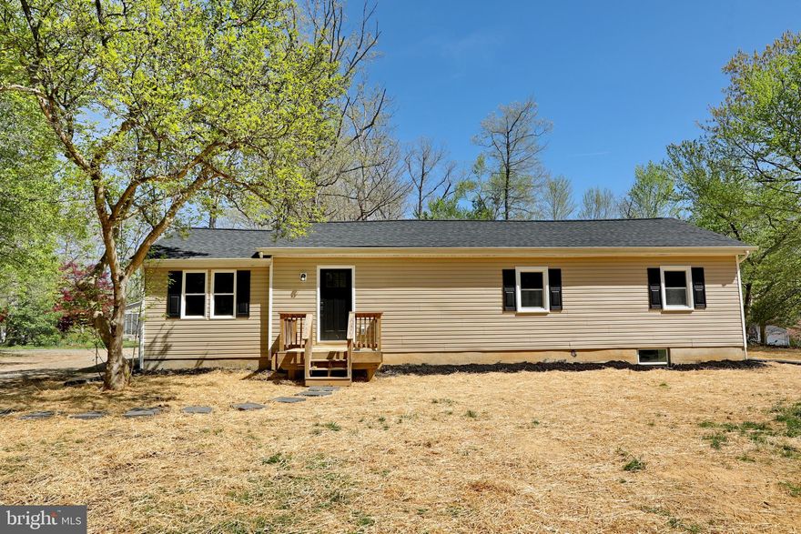 Welcome home to your newly renovated 4-bedroom, 3-full bathroom rambler nestled on 1.38 acres of tranquility. This home boasts all-new appliances, flooring, and a finished basement for extra space. Enjoy the serene surroundings away from the city, yet conveniently close to the DMV area, stores, and shopping. Your perfect blend of comfort, convenience, and modern living awaits!