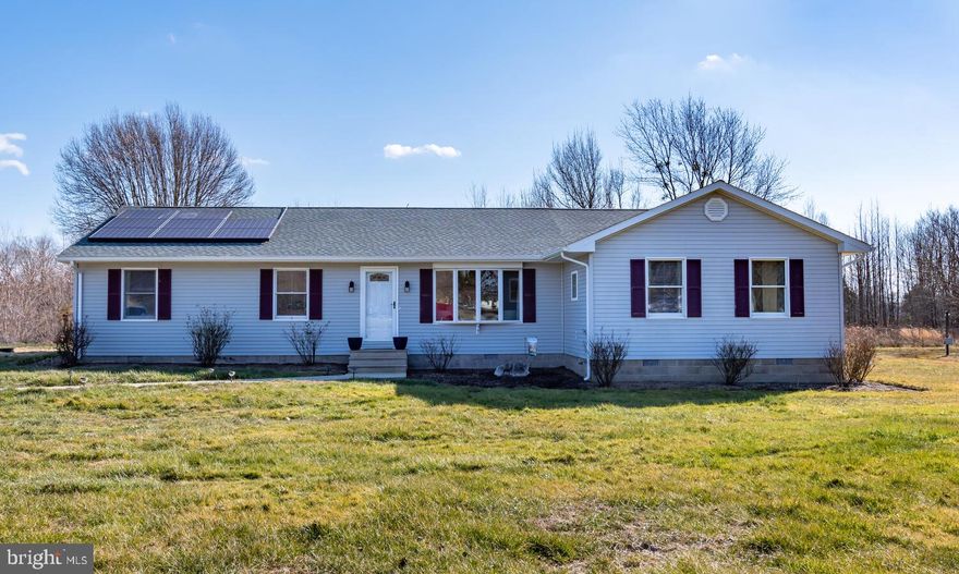 This home has endless amounts of space! Three bedrooms, two large living rooms, and two additional rooms that could be a bedroom/office/den. House has been recently updated with a new roof, flooring, septic system, stainless steel appliances, washer & dryer, hot water heater, solar panels and so much more!! All nestled on 4.27 acres minutes away from rt 404, great for a quick and easy commute. Check this one out before it's gone!