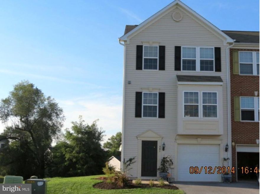 Beautiful End Unit! Step inside and be surprised at what this 3 Bedroom, 3 1/2 Bathrooms townhouse has to offer you. Very spacious and unique kitchen/dining layout off huge Family Room with nice den/office space in finished basement with full bath and laundry room.Convenient to Martinsburg and Charles Town just off Rt9