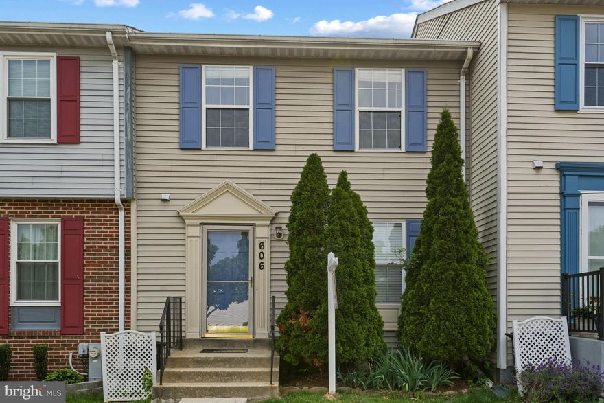 Welcome to 606 Ransom Court in Odenton!  This home has been freshly painted a neutral creamy white, has been meticulously maintained and cared for and is MOVE IN READY! The kitchen has updated stainless steel appliances, tons of cabinet and counter space, and room for a breakfast table.  There is a generous sized living room and dining room combo that is drenched in natural light from the slider that leads to the deck, just perfect for a summer BBQ! Upstairs there are two HUGE bedrooms with great closet space and a full bath.  The lower level is the ideal spot for a home office, gym, playroom or anything else you can imagine.  The laundry room offers plenty of extra storage too! this community is just down the road from Ft. Meade and the MARC train making for an easy commute.