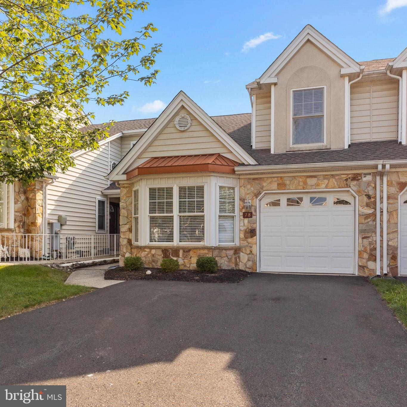 Showings begin on Sunday 8/10 at open house, 12-2pm
Lovely townhome in the sought-after Ivygreene Active Adult community. Noteworthy for its desirable location in Northampton township , minutes from shopping, train station and recreation. This beautiful community offers tranquility and convenience and is exceptionally well maintained.
The home features a spacious, yet practical main level floorplan with the added bonus of a huge finished loft area for extra bedroom, living space and storage. For the new owner wanting to downsize, without sacrifice, this home is a real find.
First floor primary suite with spacious bath and walk-in closets, modern eat-in kitchen, open and airy living room and dining area with vaulted ceiling, cozy den, half bath, laundry and garage access all on main level along with private patio backing to open space. The community Clubhouse is steps away and includes, gym and gathering space, along with the clubhouse, lawn maintenance and snow removal are included in the very low HOA fees. This home is move-in ready!