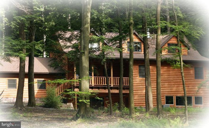 Breathtaking Hemlock Timber Framed Home. Impressive details: stone/timber cook island/exp maple cathedral ceilings/open stairway log railing 20ft stone fireplace to loft/Radiant floor heat/3 covered porches /finished basement/3 car garage/ Nestled in Glendale Year Round Sports/Leisure Gated Resort w/tennis/pool/horse/biking/hiking trails/fishing/boating. websites Mountainhomepa.com, Glendalepa.com