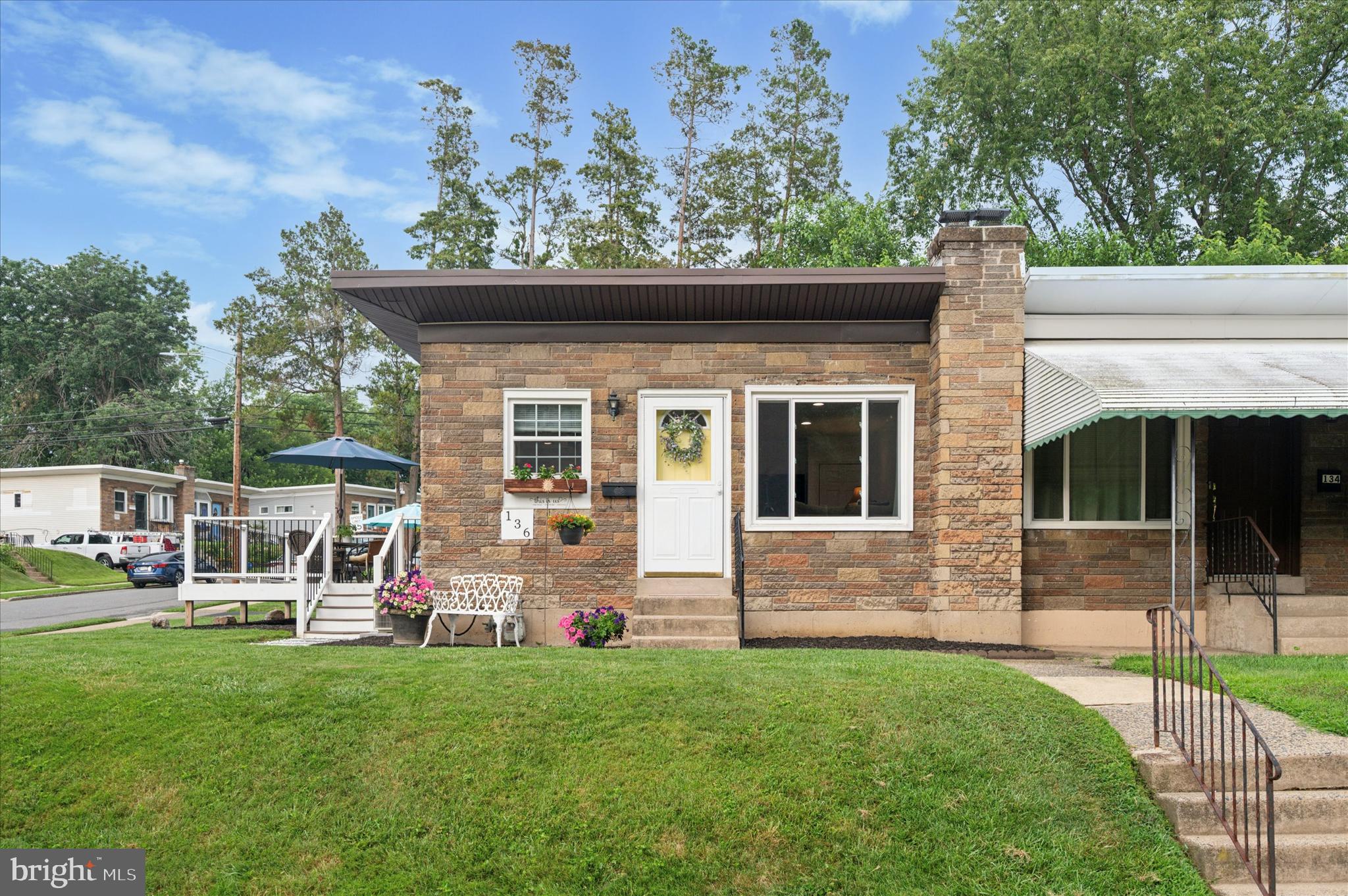 Welcome to this beautifully maintained 2-bedroom, 1.5-bath rancher perfectly situated on a corner lot in Ridley Township. From the moment you arrive, you’ll be impressed by the curb appeal, front patio, and the low-maintenance 2024 Trex side deck. Step inside to discover a freshly painted interior and a renovated kitchen (2022) featuring modern finishes . Enjoy peace of mind with updated systems including a 2022 HVAC and 2025 hot water heater, plus a newly paved driveway for added convenience. Downstairs, the partially finished basement offers flexible space currently used as a third bedroom, with a half bath and two closets.
Located just minutes from I-95, the Blue Route, and an assortment of shopping and dining destinations, this home delivers both comfort and convenience in one. Don’t miss this move-in ready gem.