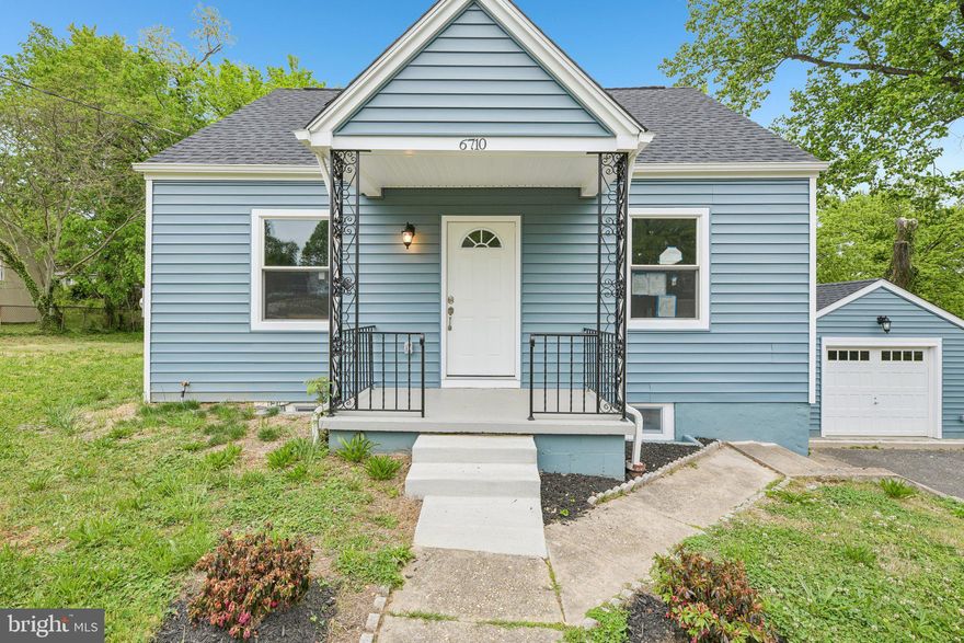 Newly renovated with nothing overlooked, this home offers both function and style on a spacious lot. The living room is filled with natural light and flows into a large, bright office, with a main level bedroom just beyond. The kitchen has been fully updated with quartz countertops, white cabinetry, a quartz backsplash, and stainless-steel appliances. Just off the kitchen is a large deck overlooking the backyard, creating a seamless extension of the living space.
Upstairs you will find two bedrooms, all featuring LVP flooring, recessed lighting, and fresh paint. The full bath has been updated with custom tile work, glass shower doors, and modern finishes. The lower level includes an additional bedroom, full bath, a rec area, and a bonus room for added flex space. The basement features a walk out allowing for the potential to rent the space. 
The home also features a detached garage connected by a breezeway. The 2026 renovation includes a new roof, windows, HVAC system, electrical panel update, water heater, flooring, paint, fixtures, and kitchen appliances. Conveniently located in Morningside with easy access to 495 for a direct commute into DC.