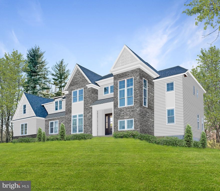 Move into your brand new dream home this summer! With the drywall phase now complete, it's the perfect time to schedule a tour and witness the progress firsthand. Meticulously crafted by McIntyre Capron and constructed by CD Hall Builders. Prepare to indulge in the pinnacle of luxurious living, where every element has been meticulously curated to deliver an unparalleled residential experience. This home is fully upgraded with the finest materials, showcasing exemplary craftsmanship. The main level boasts ten-foot ceilings, solid core doors, and custom millwork throughout, creating an expansive and airy ambiance. Wide-plank oak hardwood floors provide a natural elegance, while the coffered and box-tray ceilings  elevate the aesthetic appeal of each space. A double-sided fireplace serves as the focal point between the Family Room and Living Room, fostering a warm and inviting atmosphere for gatherings and relaxation. Seamless indoor-outdoor living is facilitated by patio doors opening onto the terrace offering breathtaking views of the flagstone terrace. The kitchen is a chef’s delight, featuring floor-to-ceiling Woodmasters cabinetry, quartz countertops, and luxurious Thermador appliances including a 48” Dual Fuel Pro Style Range and Hood, Column Refrigerator/Freezer, dishwasher, and Drawer Style Microwave. The study, complete with an ensuite bath, can effortlessly transition into a first-floor master or an inviting guest suite. The Primary Suite provides a haven of tranquility, boasting a box tray ceiling, custom-built coffee bar, and a spa-inspired ensuite bathroom with a Broiso Freestanding Tub, Rainfall Shower, and Frameless Glass Shower Doors. The finished lower level, with rough-ins for a full bathroom, a golf simulator, and an elevator, offers the flexibility to be tailored to your evolving lifestyle. A spacious 4-car garage ensures convenience and security for your luxury automobile collection. Equipped with a smart home package including wiring for smart TVs, an enterprise-grade Wi-Fi network, and home security, this residence seamlessly blends timeless elegance with modern convenience. Nestled in Gwynedd Valley within the esteemed Wissahickon School District, this exclusive property enjoys proximity to prestigious private schools, Gwynedd Valley and Ambler train stations, and easy access to 309 & the PA Turnpike. Minutes away, downtown Ambler offers an array of restaurants and shops, while Spring House Village provides upscale amenities including Whole Foods and Starbucks. Time is of the essence – Schedule a tour today while there’s still time to select cabinets and other finishes before it's too late!