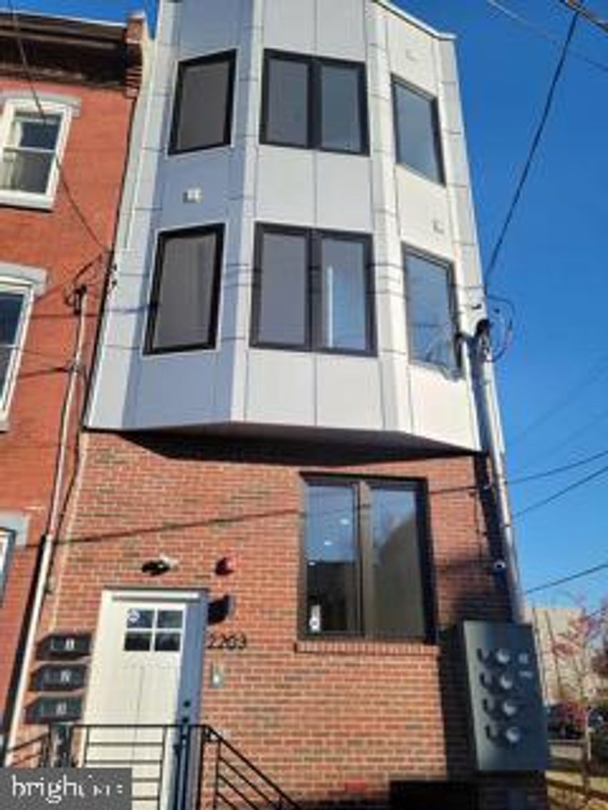 Welcome to this newly constructed gem nestled in the lively Francisville neighborhood of Philadelphia, PA. Built in 2022 and freshly painted, this modern residence boasts 3 bedrooms and 3 bathrooms, providing ample space for comfortable living. Its sleek design and contemporary features create an inviting atmosphere for residents.

Key Features:

Built in 2022 with fresh paint
3 bedrooms, 3 1/2 bathrooms for spacious living
Modern kitchen with high-end appliances and ample storage
Abundant natural light in living areas
Open floor plan for seamless entertaining
Private backyard for relaxation and gatherings
Corner lot location for added appeal
In-unit laundry for convenience
Private backyard offers a tranquil escape

Location:

Situated in the thriving Francisville neighborhood
Known for vibrant energy and close-knit community
Easy access to Fairmount and Center City for dining, shopping, and entertainment

Schedule a Showing and don't miss the chance to experience all that this exceptional home has to offer. Schedule your private showing today!