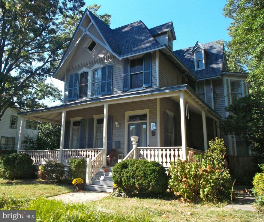 REDUCED $10,000! Open House Sunday, 1:00pm-4:00pm  Breathtaking 6 bed/3 ba Stick-Eastlake Victorian built in 1881. 4000 sq ft of living space. Dual staircases, 3 finished levels, wrap-around front porch, screened rear porch. Large, flat, fully-fenced yard and garage with additional off-street parking! Don't miss this chance to own a Victorian in Historic Hyattsville.