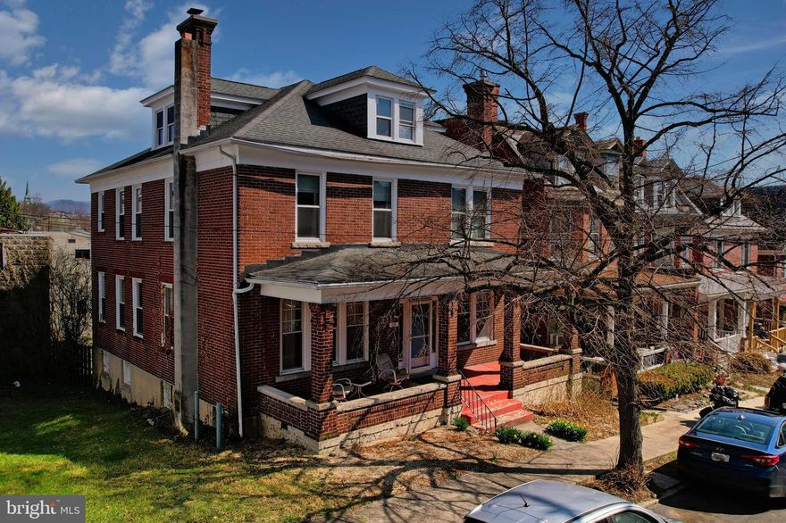 Step into timeless charm and endless opportunity with this spacious traditional home located on the desirable West Side of Cumberland, MD 21502. Featuring 6 bedrooms, 3 full baths, and 2 half baths, this character-filled property offers the perfect blend of historic appeal, generous living space, and income-producing potential.  The main level welcomes you with a large living room highlighted by a fireplace with gas insert, a formal dining room for hosting and gathering, a butler’s pantry, a private study, and a spacious kitchen with pantry. All appliances convey, including an additional refrigerator, and furnishings are negotiable, making this an even more appealing opportunity.  Upstairs, you will find sizable bedrooms filled with charm and versatility, including two bedrooms with private full baths. The current owner has successfully leased bedrooms for short-term rental purposes, and the property is already registered with both the City of Cumberland and the State of Maryland. The partially finished basement offers even more potential and could easily be converted into another rental unit or additional living space.  With natural gas radiator heat, window air conditioning units, a one-car attached garage, rear yard, alley access, and the possibility of creating additional parking, this property is packed with flexibility. Relax on the inviting front and rear porches and enjoy being close to shopping, restaurants, downtown Cumberland, I-68, UPMC Western Maryland, Allegany College of Maryland, and so much more. Whether you are looking for a grand residence, an investment opportunity, or a property with unlimited possibilities, this one is a must-see. Call today to schedule your tour.  This is an AMAZING home!