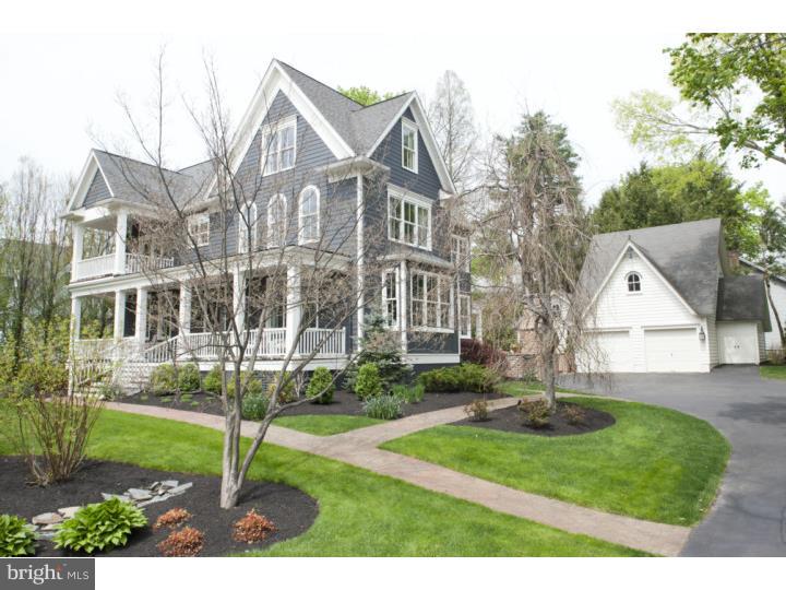 Experience the essence of luxury?27 Cottage Street? a home that combines the amenities of an estate with the joys of in-town living. From your rocking chairs on the inviting mahogany porch relax with the morning paper and admire the quiet tree-lined street of historic Doylestown Borough. A striking interior draws you into a light-filled foyer and wonderful open spaces. Deep, rich hardwoods, bold fixtures and extensive millwork dress the crisp color palette. Details including window seats and oil-rubbed bronze hardware create pleasing visuals. The "hub" of the main floor is a sleek designer Kitchen and Family Room. With an eye to functionality the kitchen is equipped with every amenity for cooking and entertaining including: Viking appliances, Bosch dishwashers, Sub-Zero refrigerator, wine/beverage frig, butler pantry, natural "honed" quartz counters and abundant space and light. An inviting Family Room is enhanced with a built-in custom entertainment center and gas brick fireplace. Ascend the open staircase to another level of dramatic living space. The second floor is graced with an exceptional Master Suite with gas fireplace and large walk-in closet. There is a totally renovated Bath that rivals your most elegant spas and features Calcutta Gold marble, dual-head steam shower and Jacuzzi tub. Another redone hall bath, office and two distinctive large bedrooms, one with a balcony complete this level. One more flight up is a private suite with full bath. Perfect for guests or an au-pair. The lower levels boasts 1600 sq ft of finished space, complete with oak wet bar, sauna and full bath. Once you step outside the beautifully manicured gardens, porches, brick patio and hearth provide exceptional entertaining options. An over-sized detached 2 car garage with an unfinished upstairs has many possibilities. This is an exceptional home for a discerning client.