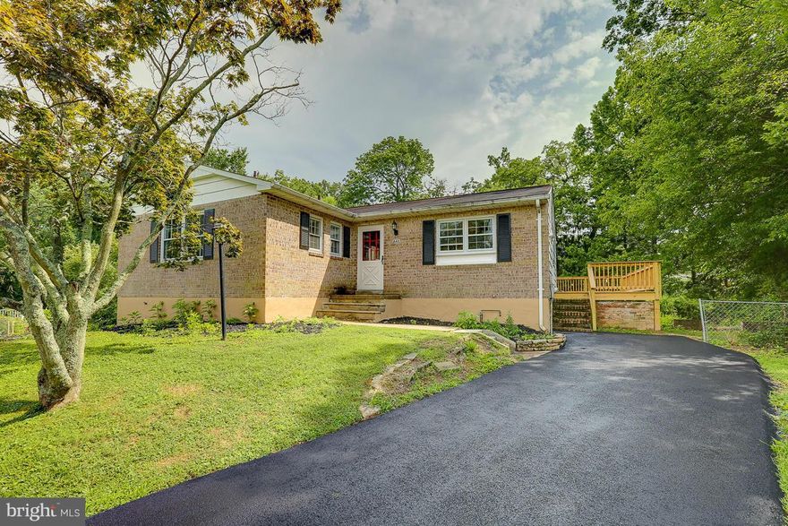 Bring Lucky Buyer! Gorgeous total remodeled light-filled rancher on Largest park like lot in area-.54 ac. Brand New: HVAC, HWH, electric service, driveway, all SS appliances, granite, wrap-around deck, W/D, refinished hardwood floors. Stunning marble hall and Master Bath with shower sprays. Walkout LL, huge family room w/top line carpet. Quiet cul de sac. 3rd BR used as office.